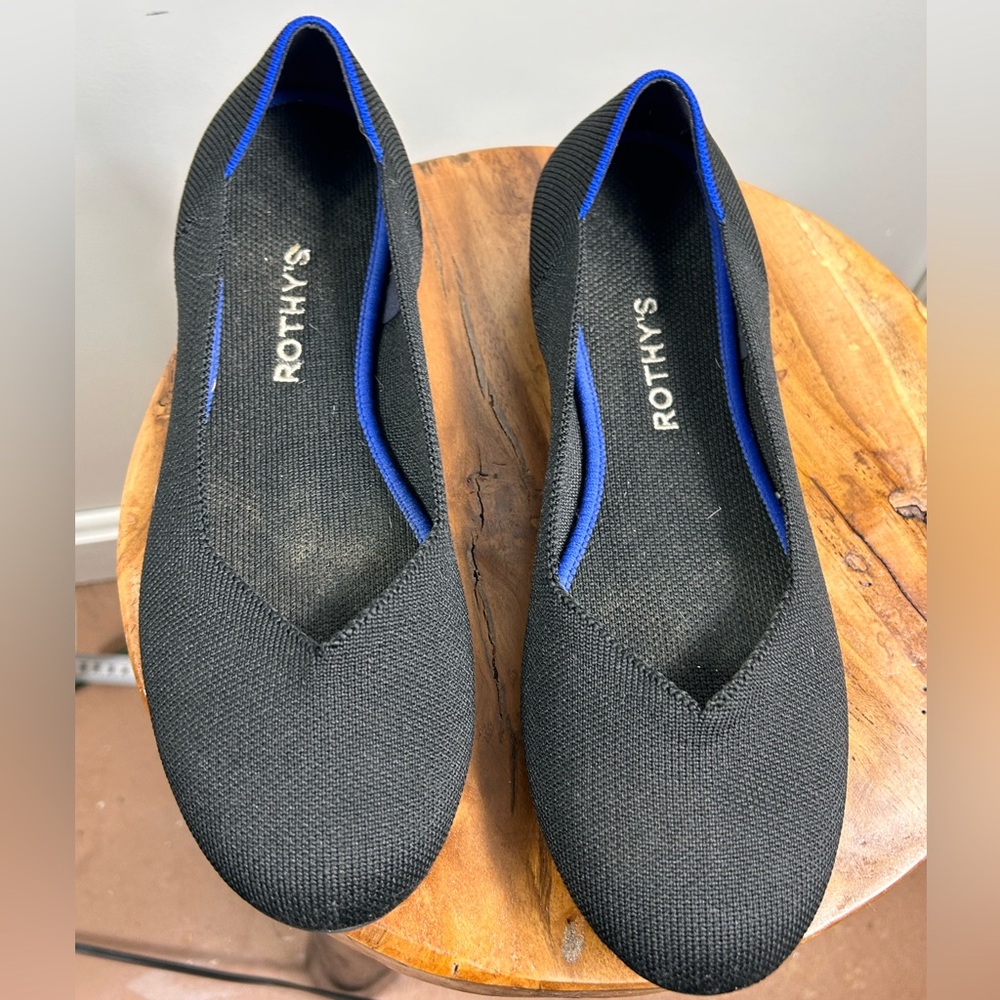 Rothy's Black and Blue Women's Shoes